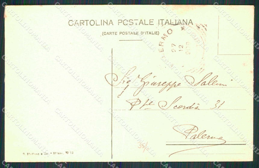 Torino Città Castello Medioevale Valentino Lavandaie cartolina MZ6594 – retro