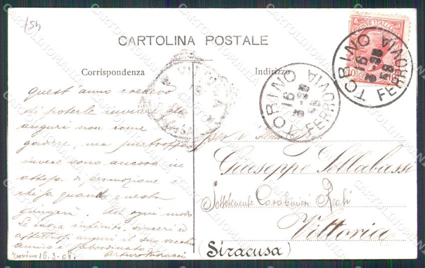 Torino Città Saluto da Panorama Mary Poppins RIFILATA cartolina MZ6604 – retro