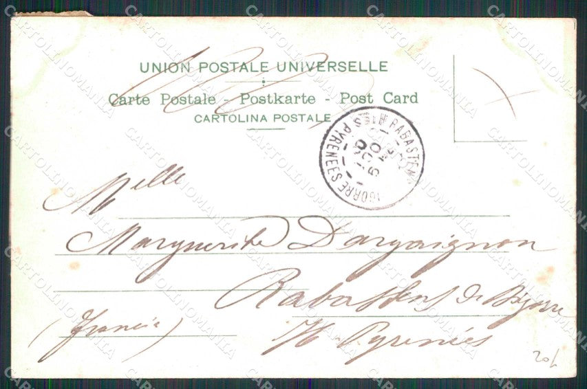 Torino Città Castello Valentino Modiano 4679 PIEGA SCOLLATA cartolina MZ6614 – retro
