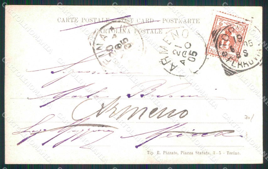 Torino Città Signorina Natalina Melano IV Regina Mercato cartolina MZ6626 – retro