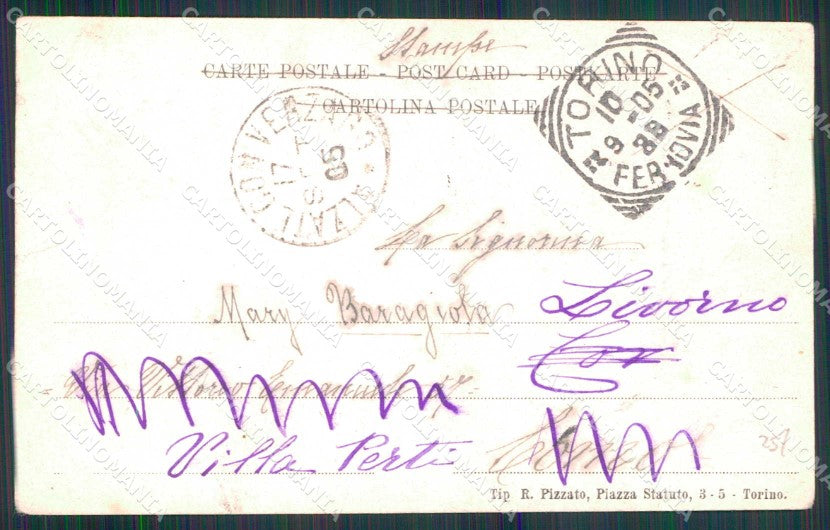 Torino Città Signorina Natalina Melano IV Regina Mercato cartolina MZ6628 – retro