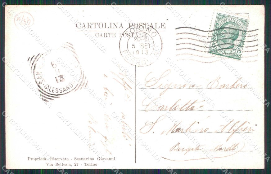 Torino Città Adelaide Revelli VI Regina del Mercato cartolina MZ6629 – retro
