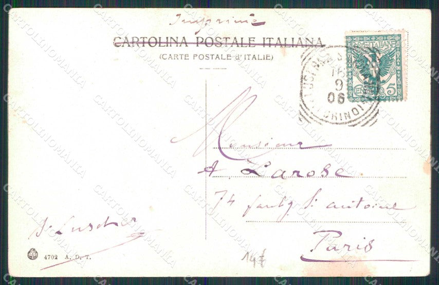 Torino Città Piazza Emanuele Filiberto Mercato Tram cartolina MZ6650 – retro