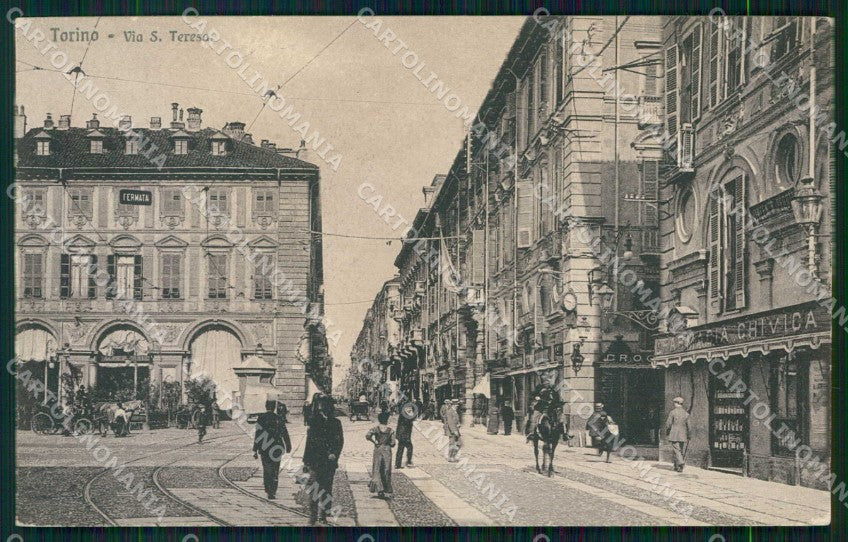 Torino Città Via Santa Teresa Farmacia Chimica Brunner 4764 cartolina MZ6659 – fronte