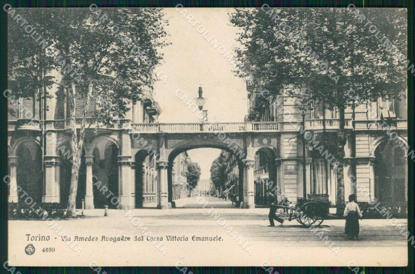 Torino Città Via Amedeo Avogadro Brunner 4690 cartolina MZ6660 – fronte