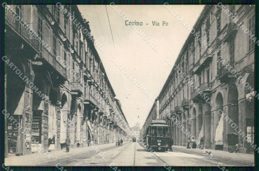 Torino Città Via Po Tram Modiano 10102 cartolina MZ6671 – fronte