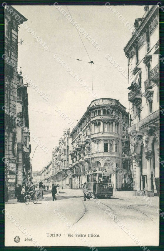 Torino Città Via Pietro Micca Tram Brunner 4608 cartolina MZ6677 – fronte