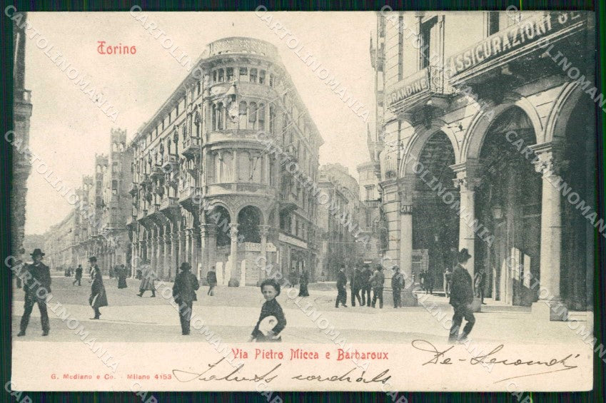 Torino Città Via Pietro Micca Via Barbaroux Modiano 4153 cartolina MZ6678 – fronte