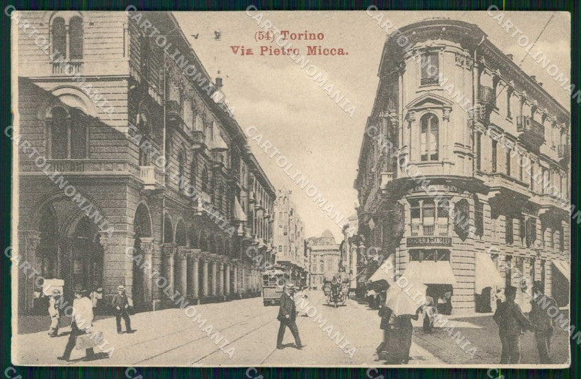 Torino Città Via Pietro Micca Tram cartolina MZ6679 – fronte