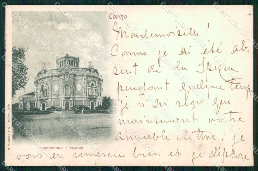 Torino Città Esposizione Teatro Modiano 329 SCOLLATA cartolina MZ6694 – fronte