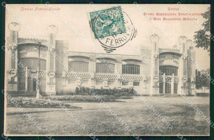 Torino Città Esposizione Arte Sezione Francia Olanda cartolina MZ6703 – fronte