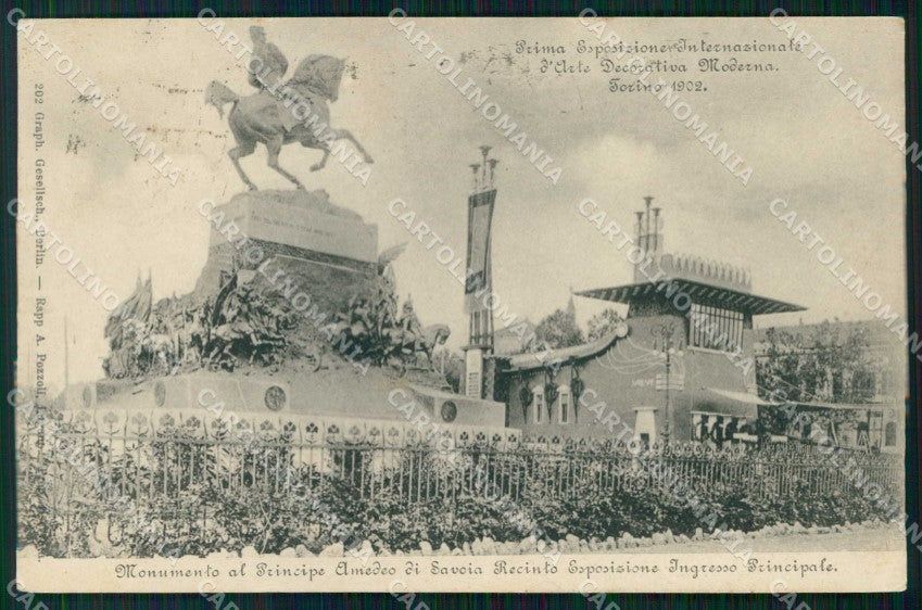 Torino Città Esposizione Arte Principe Amedeo di Savoia cartolina MZ6716 – fronte