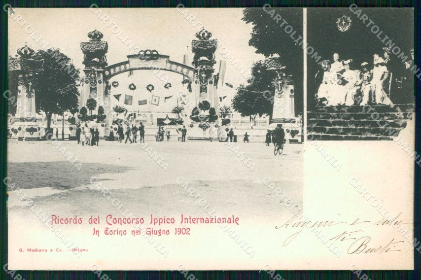 Torino Città Ricordo di Concorso Ippico Internazionale Modiano cartolina MZ6734 – fronte