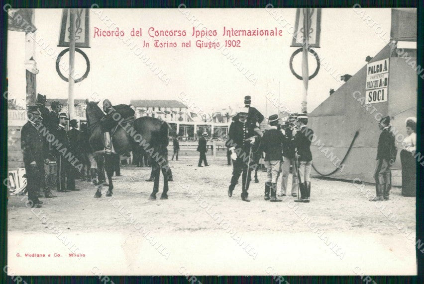 Torino Città Ricordo di Concorso Ippico Internazionale Modiano cartolina MZ6751 – fronte