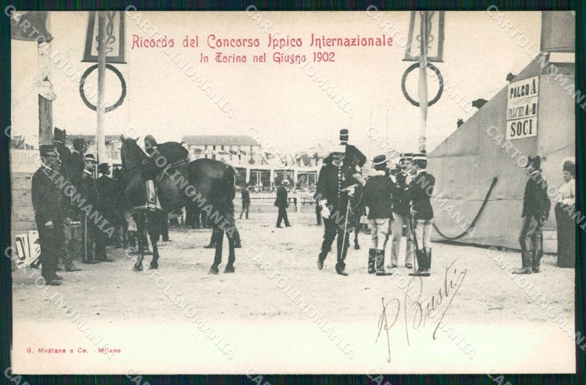Torino Città Ricordo di Concorso Ippico Internazionale Modiano cartolina MZ6753 – fronte