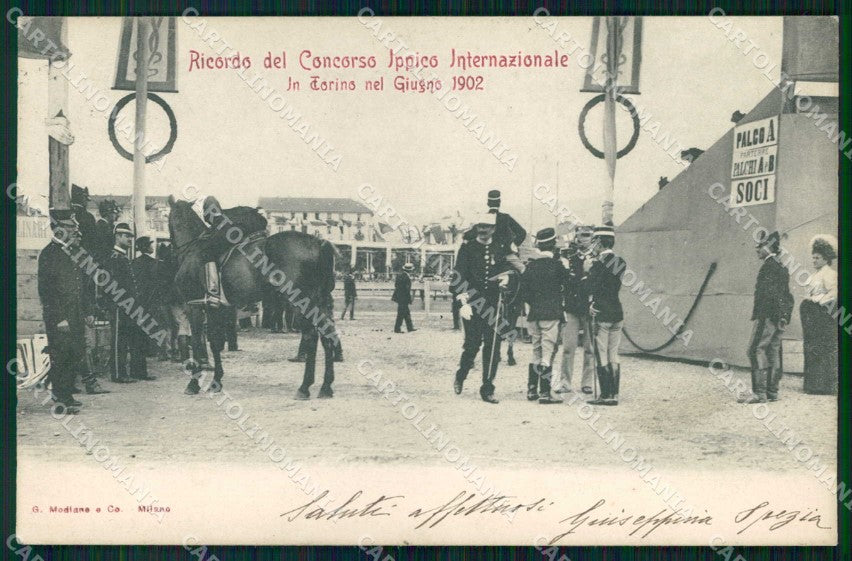 Torino Città Ricordo di Concorso Ippico Internazionale Modiano cartolina MZ6755 – fronte