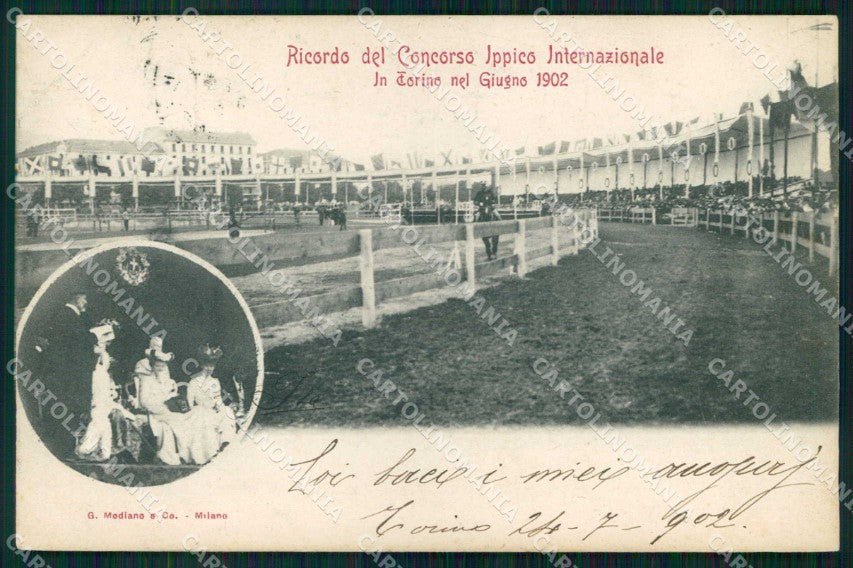 Torino Città Ricordo di Concorso Ippico Internazionale Modiano cartolina MZ6757 – fronte
