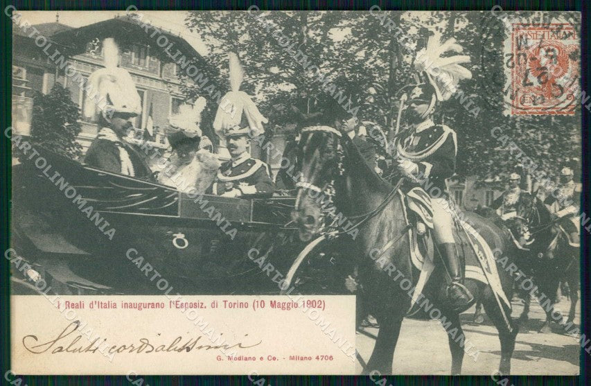 Torino Città Inaugurazione Expo Reali Savoia Carabinieri cartolina MZ6766 – fronte