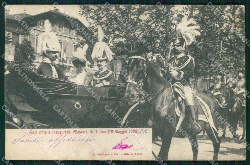 Torino Città Inaugurazione Expo Reali Savoia Carabinieri cartolina MZ6769 – fronte