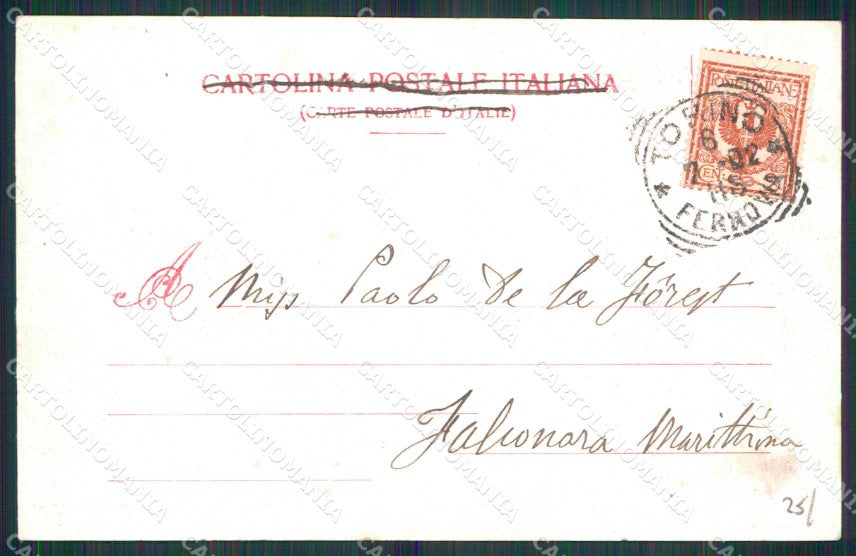 Torino Città Esposizione Arte Ingresso Principale Modiano 4719 cartolina MZ6771 – retro
