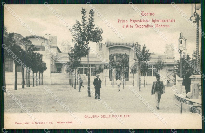 Torino Città Esposizione Arte Galleria Belle Arti Modiano 4853 cartolina MZ6804 – fronte