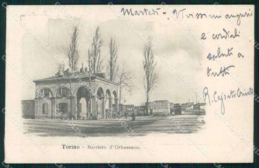 Torino Città Barriera Orbassano PIEGA cartolina MZ6824 – fronte