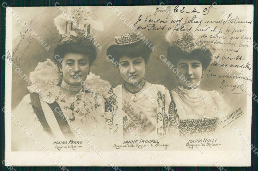 Torino Città Rosina Ferro Jeanne Troupel Maria Nulli Foto cartolina MZ6837 – fronte