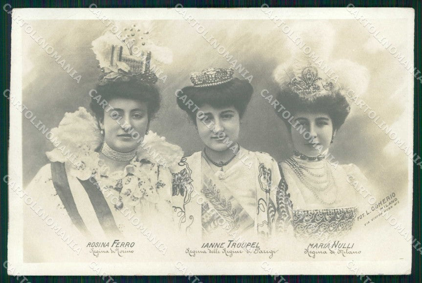 Torino Città Rosina Ferro Jeanne Troupel Maria Nulli Foto cartolina MZ6838 – fronte