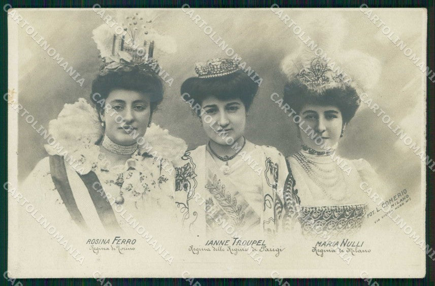 Torino Città Rosina Ferro Jeanne Troupel Maria Nulli Foto cartolina MZ6839 – fronte