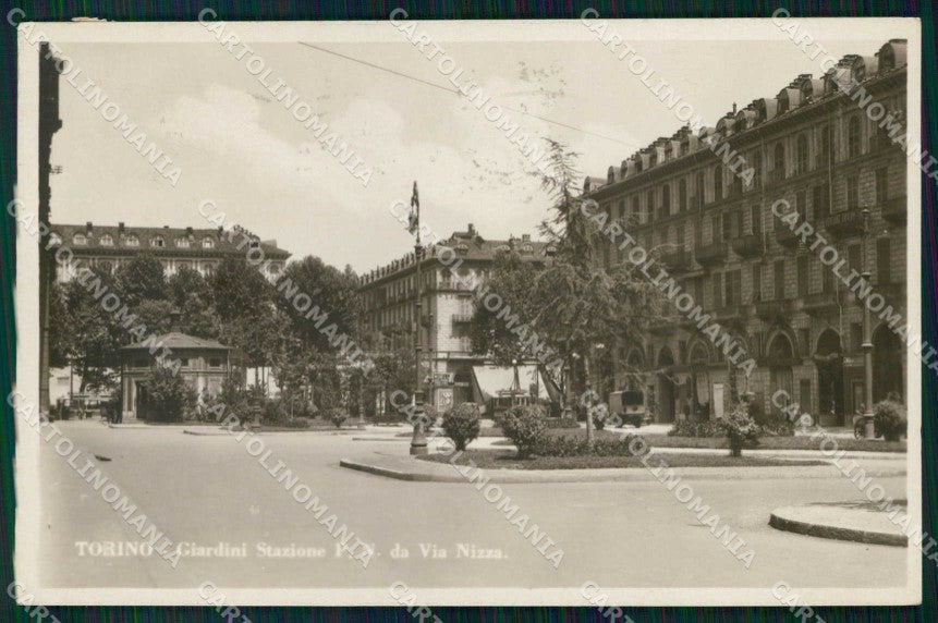 Torino Città Giardini Stazione Porta Nuova Foto cartolina MZ6851 – fronte