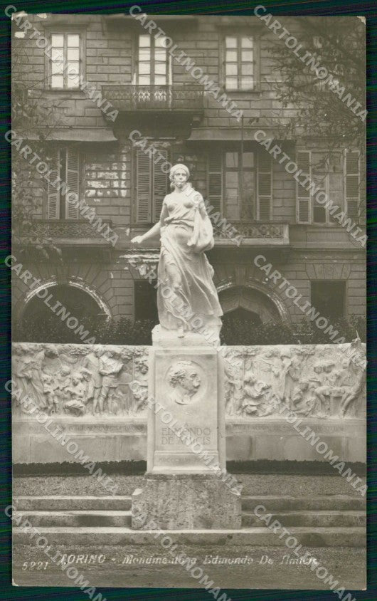 Torino Città Monumento Edmondo De Amicis Foto cartolina MZ6856 – fronte
