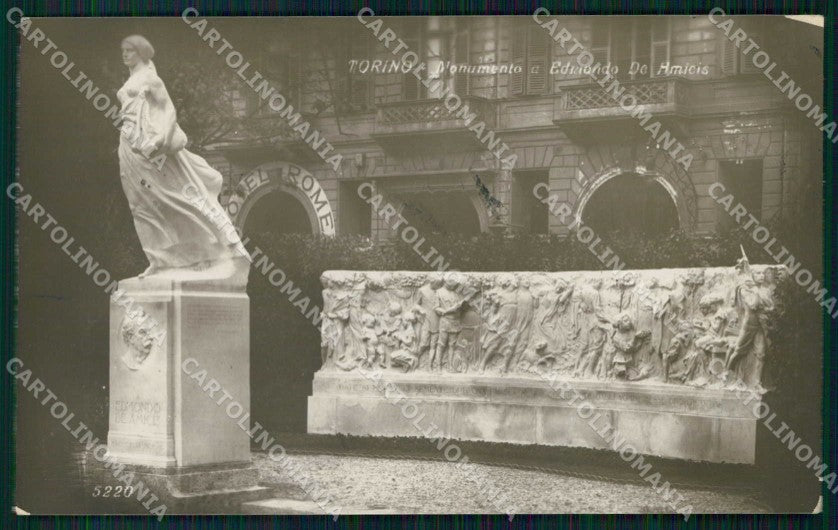 Torino Città Monumento Edmondo De Amicis Foto cartolina MZ6861 – fronte