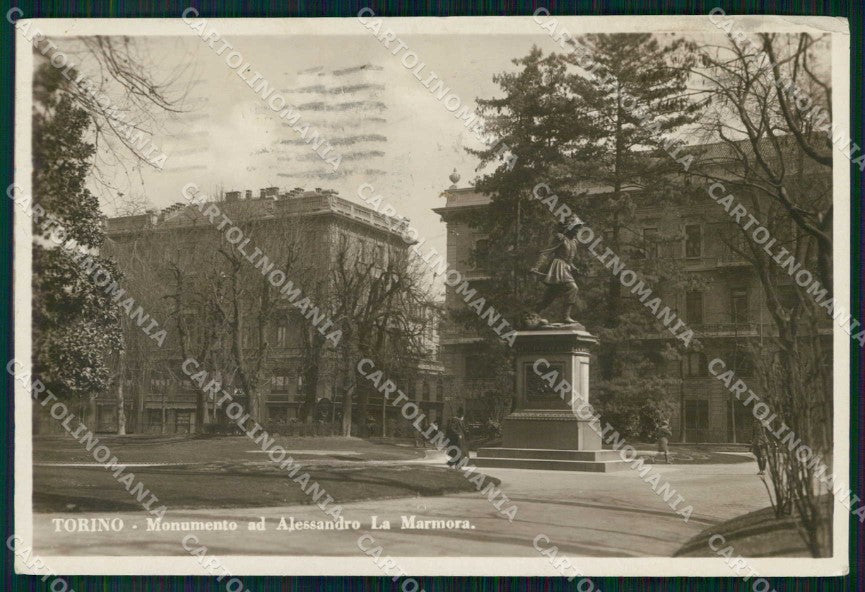 Torino Città Monumento Alessandro Lamarmora Foto cartolina MZ6863 – fronte
