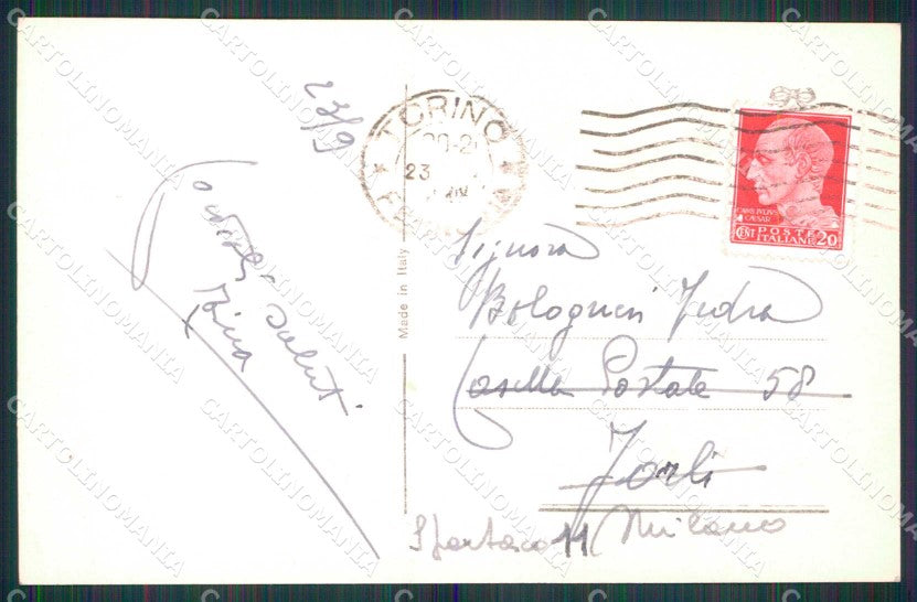 Torino Città Palazzo Poste Telegrafi Foto cartolina MZ6869 – retro
