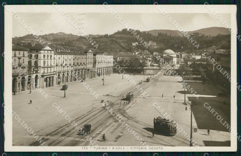Torino Città Piazza Vittorio Veneto Tram Foto cartolina MZ6871 – fronte