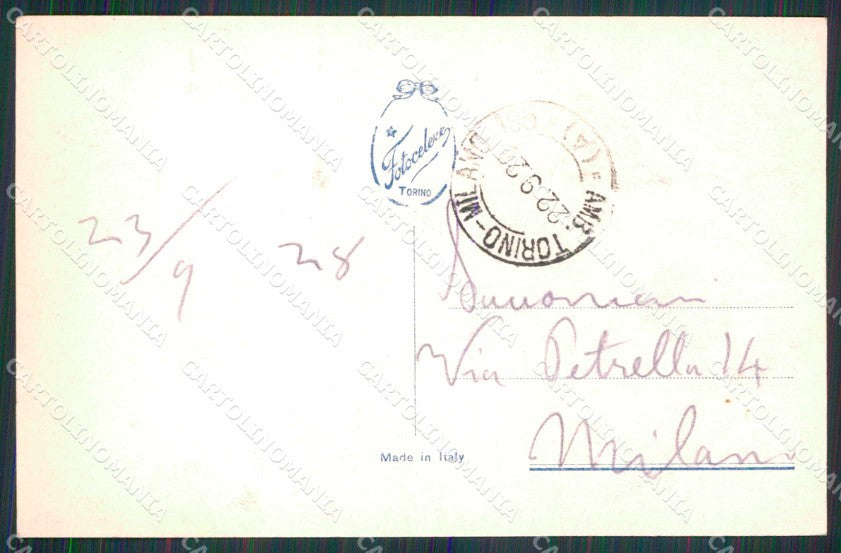 Torino Città Piazza Carlo Emanuele I Foto cartolina MZ6879 – retro