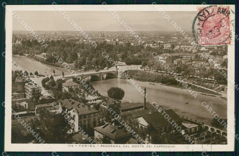 Torino Città Veduta dal Monte dei Cappuccini Foto cartolina MZ6882 – fronte