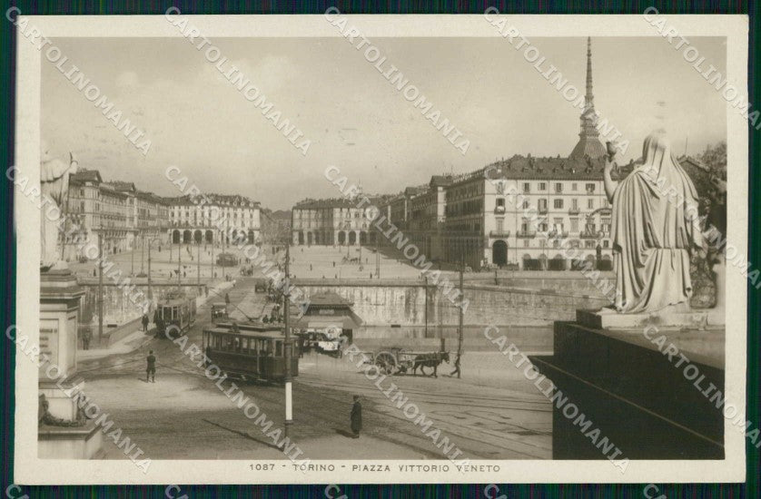 Torino Città Piazza Vittorio Veneto Tram Foto cartolina MZ6885 – fronte