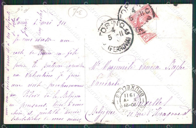 Torino Città Esposizione 1911 Savoia Militari Foto cartolina MZ6893 – retro
