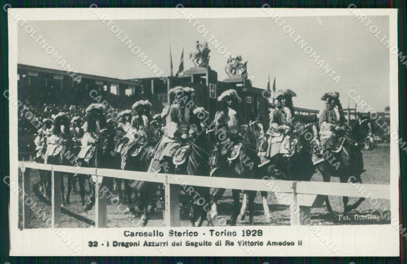 Torino Città Carosello Storico Re Vittorio Amedeo II Foto cartolina MZ6922 – fronte
