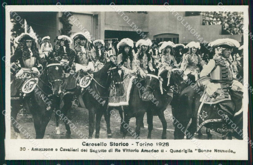 Torino Città Carosello Storico Re Vittorio Amedeo II Foto cartolina MZ6923 – fronte
