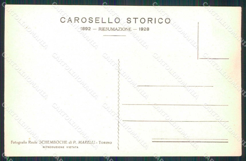 Torino Città Carosello Storico Costumi cartolina MZ6930 – retro