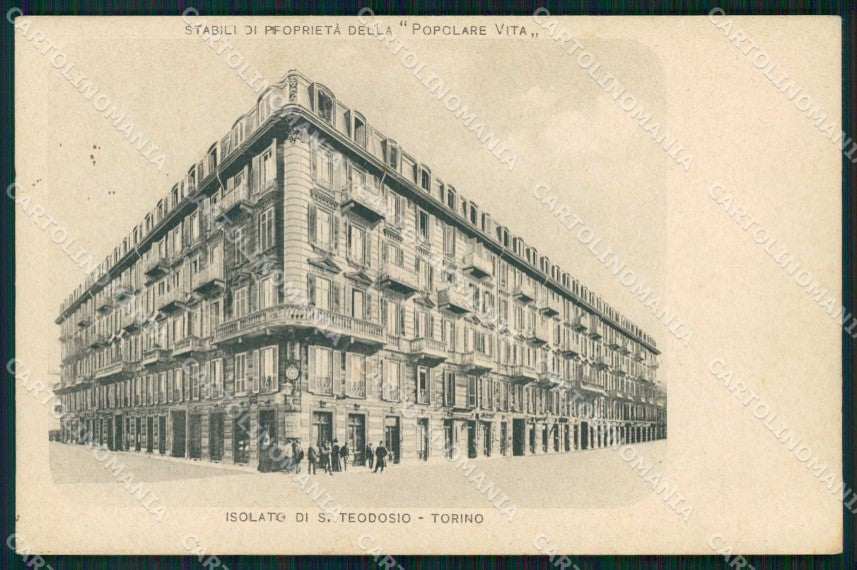 Torino Città Isolato San Teodosio cartolina MZ6964 – fronte