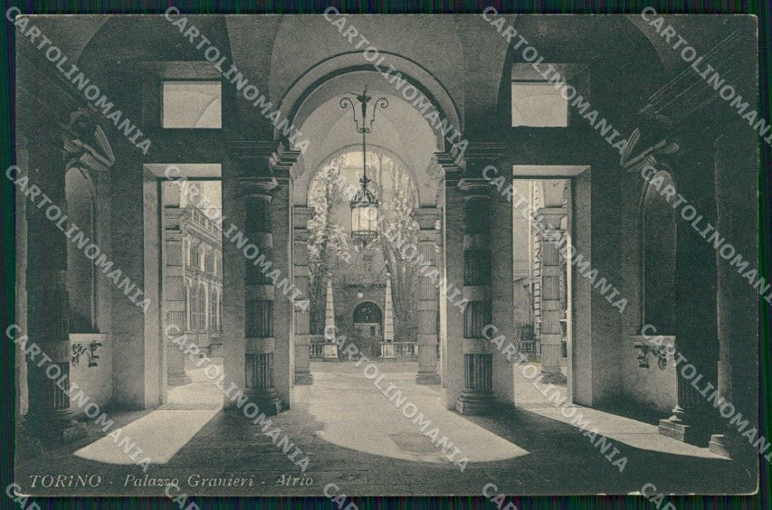 Torino Città Palazzo Granieri Atrio cartolina MZ6967 – fronte