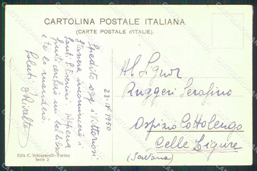 Torino Città Praterie Mucche al Pascolo cartolina MZ6983 – retro