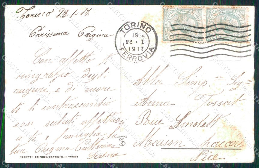 Torino Città Santuario Parrocchiale Patrocinio San Giuseppe cartolina MZ6990 – retro