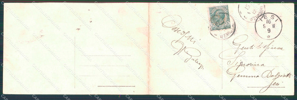 Torino Città Case Popolari Padri di Numerosa Famiglia Doppia cartolina MZ6993 – retro
