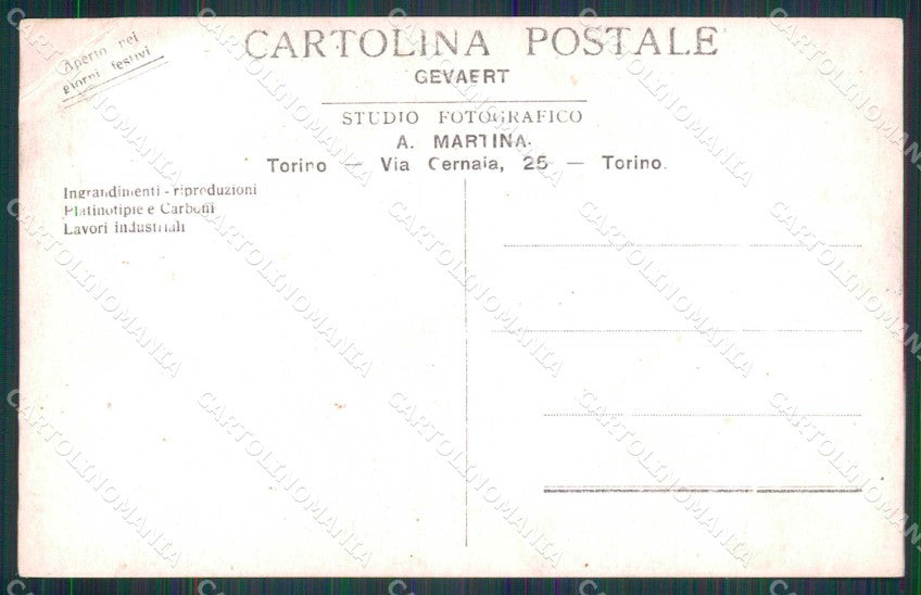 Torino Città Uomo su Automobile PIEGHINA Foto cartolina MZ7018 – retro