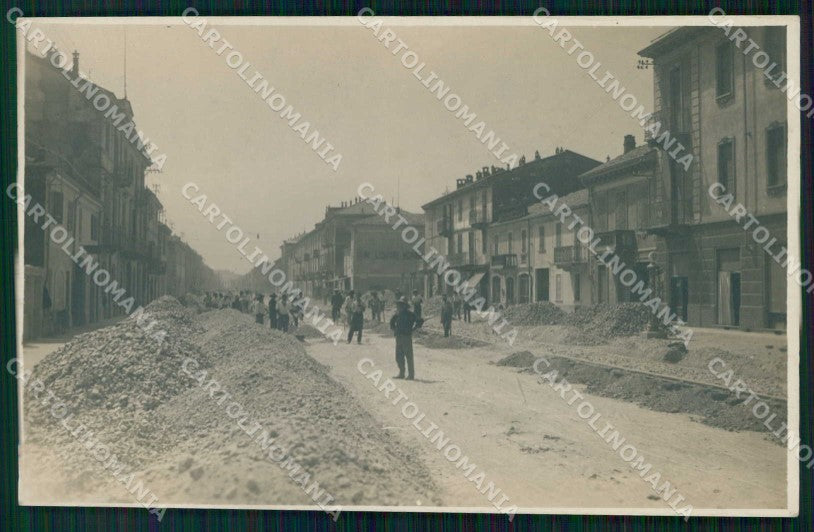 Torino Città Tranvia Binari Lavori Agfa Foto cartolina MZ7024 – fronte