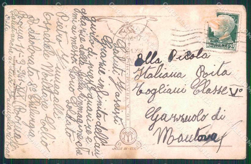 Torino Città Maciste nella Gabbia dei Leoni Cinema Foto cartolina MZ7025 – retro